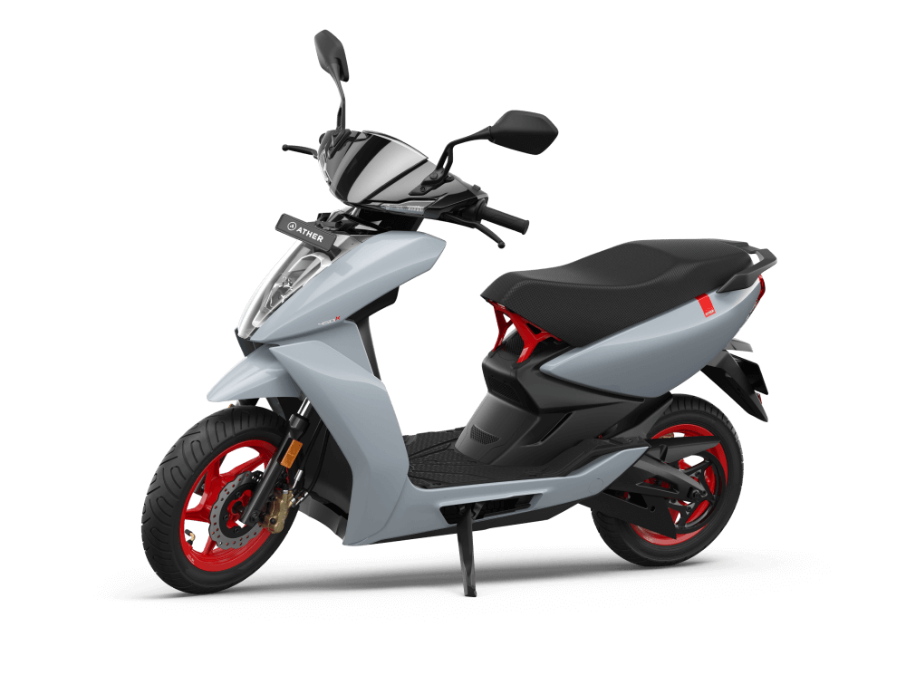 ather electric scooter lunar grey colour
